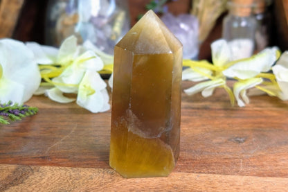 Yellow Fluorite Point