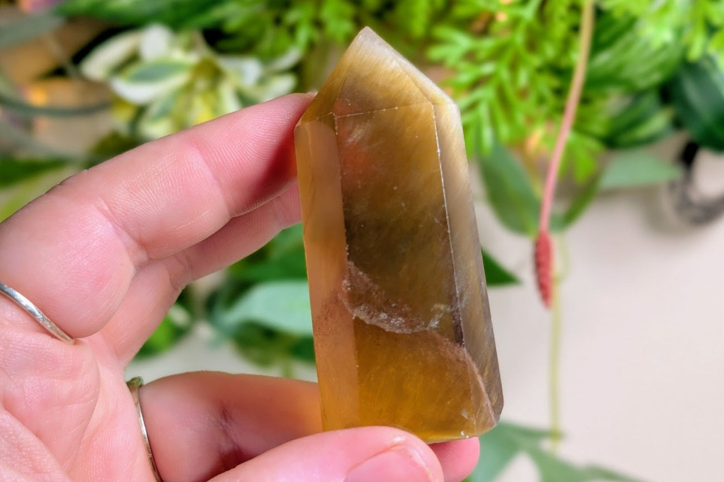 Yellow Fluorite Point