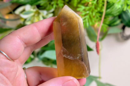 Yellow Fluorite Point