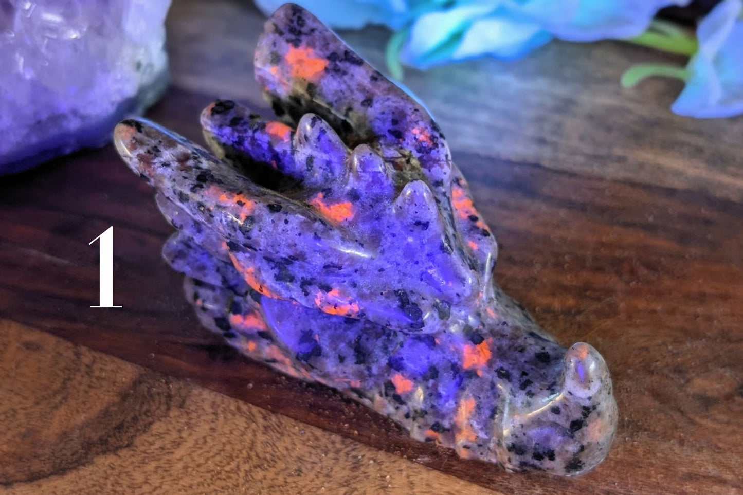 Yooperlite Dragon Head 3"