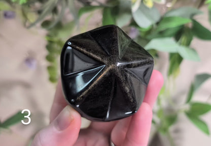 Gold Sheen Obsidian Star