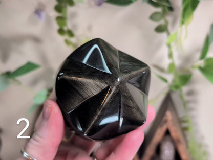 Gold Sheen Obsidian Star