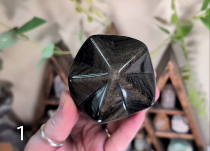 Gold Sheen Obsidian Star