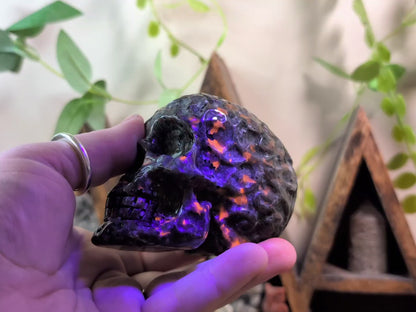 Yooperlite Skull with Embellishment