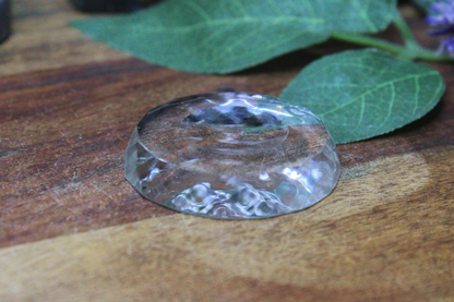 Glass Faceted Sphere Stand