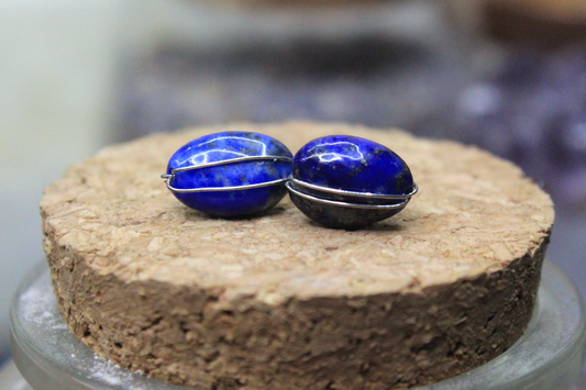 Lapis Lazuli Sterling Silver Stud Earrings