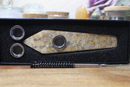 Leopard Skin Jasper Pipe