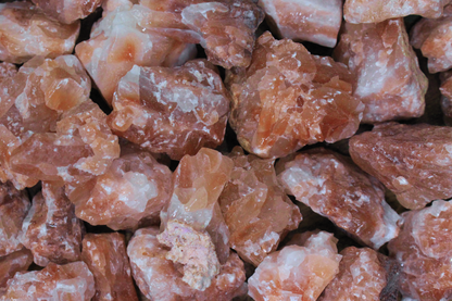 Red Calcite Rough Pieces - Set of 10