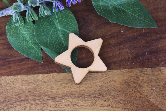 Wooden Star Crystal Sphere Stand