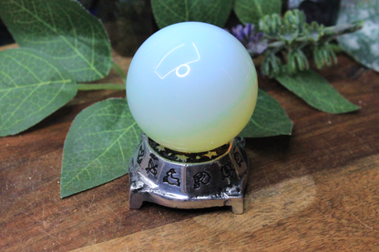 Aluminum Zodiac Chime Candle & Sphere Holder